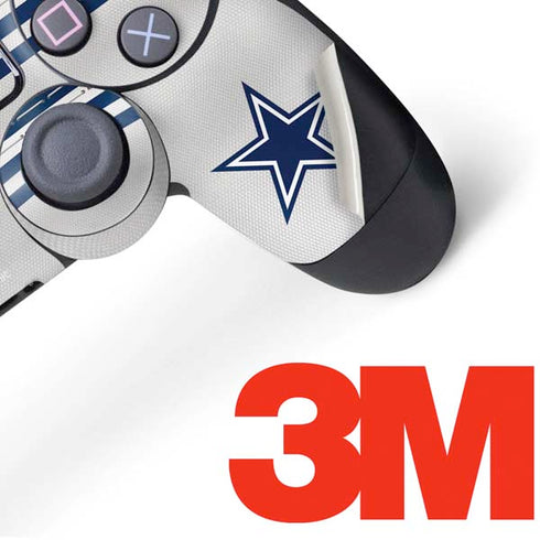 NFL Dallas Cowboys White Striped PS4 Pro/Slim Controller Skin