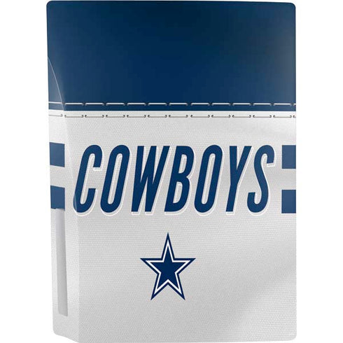 NFL Dallas Cowboys White Striped PS5 Bundle Skin
