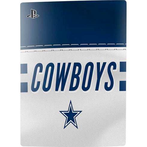 NFL Dallas Cowboys White Striped PS5 Digital Edition Bundle Skin