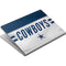 NFL Dallas Cowboys White Striped Surface Book Skin