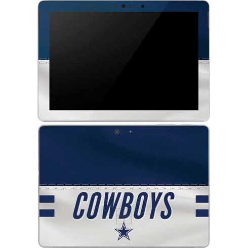 NFL Dallas Cowboys White Striped Surface Go Skin