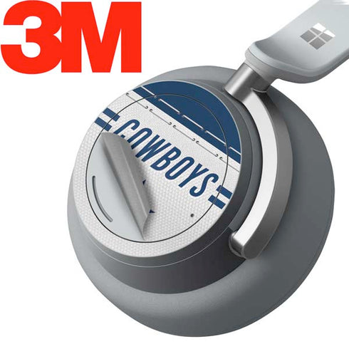 NFL Dallas Cowboys White Striped Surface Headphones Skin