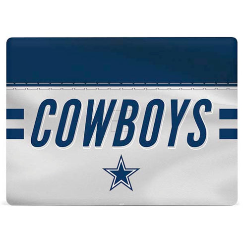 NFL Dallas Cowboys White Striped Surface Laptop 2 Skin