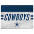 NFL Dallas Cowboys White Striped Surface Laptop 2 Skin