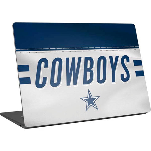 NFL Dallas Cowboys White Striped Surface Laptop 4 15in Skin