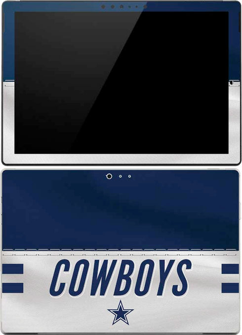 NFL Dallas Cowboys White Striped Surface Pro 4 Skin