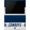 NFL Dallas Cowboys White Striped Surface Pro 6 Skin