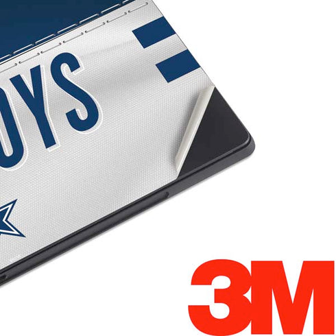 NFL Dallas Cowboys White Striped Surface Pro 6 Skin