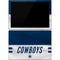 NFL Dallas Cowboys White Striped Surface Pro 7 Skin