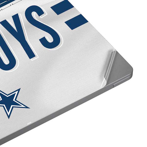 NFL Dallas Cowboys White Striped Universal Laptop 14in (11.4 x 8.2in) Skin