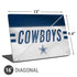 NFL Dallas Cowboys White Striped Universal Laptop 16in (13 x 9.4in) Skin