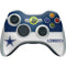 NFL Dallas Cowboys White Striped Xbox 360 Wireless Controller Skin