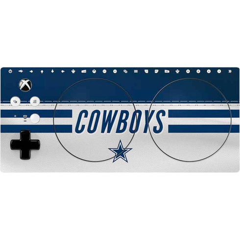 NFL Dallas Cowboys White Striped Xbox Adaptive Controller Skin