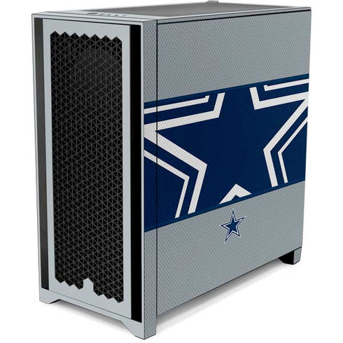 NFL Dallas Cowboys Zone Block Corsair 4000D Tempered Glass Mid-Tower ATX Case Skin