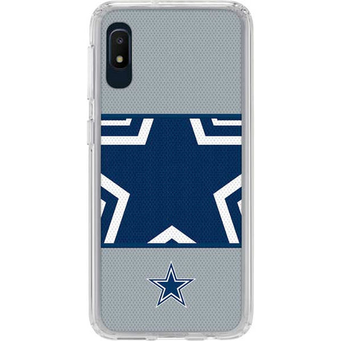 NFL Dallas Cowboys Zone Block Galaxy A10e Clear Case