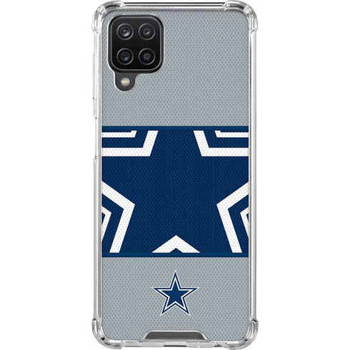 NFL Dallas Cowboys Zone Block Galaxy A12 Clear Case