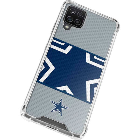 NFL Dallas Cowboys Zone Block Galaxy A12 Clear Case