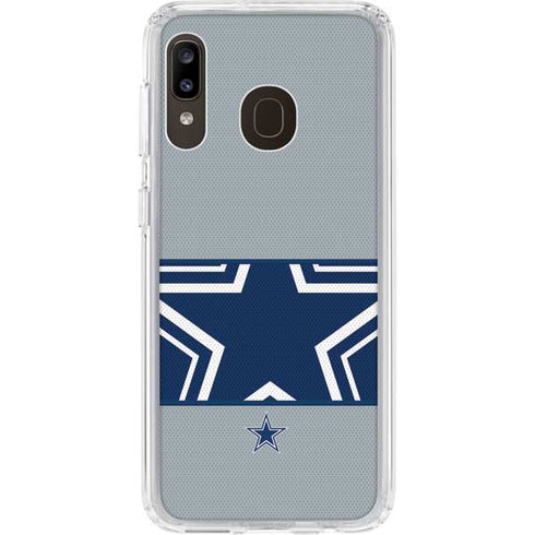 NFL Dallas Cowboys Zone Block Galaxy A20 Clear Case