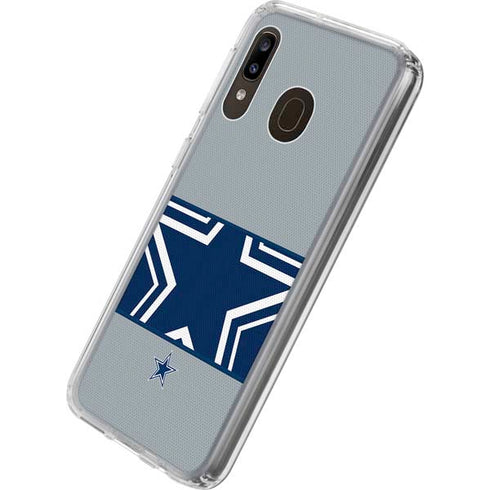 NFL Dallas Cowboys Zone Block Galaxy A20 Clear Case