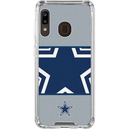 NFL Dallas Cowboys Zone Block Galaxy A30 Clear Case