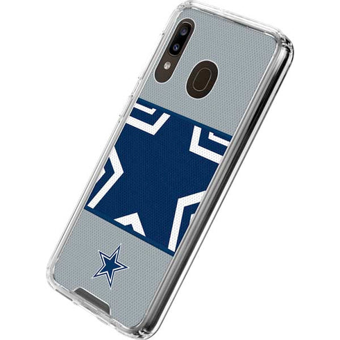 NFL Dallas Cowboys Zone Block Galaxy A30 Clear Case