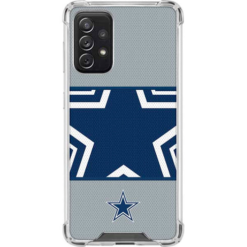 NFL Dallas Cowboys Zone Block Galaxy A72 5G Clear Case