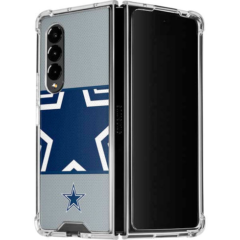 NFL Dallas Cowboys Zone Block Galaxy Z Fold4 5G Clear Case