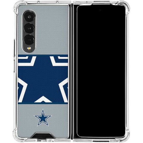 NFL Dallas Cowboys Zone Block Galaxy Z Fold4 5G Clear Case