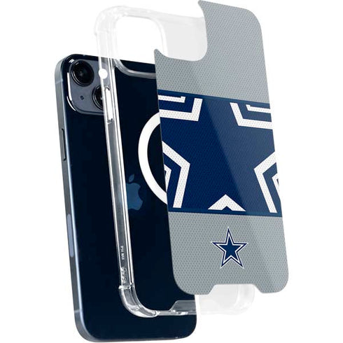 NFL Dallas Cowboys Zone Block iPhone 14 Plus MagSafe Case