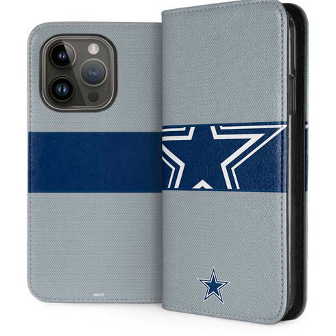 NFL Dallas Cowboys Zone Block iPhone 14 Pro Folio Case