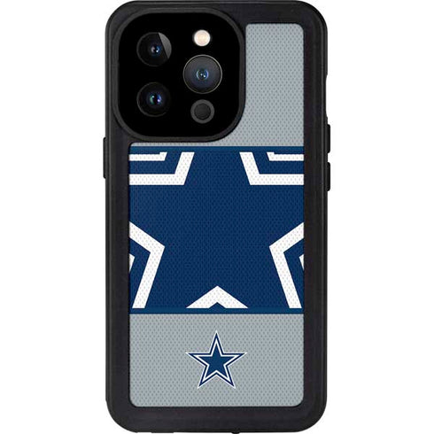 NFL Dallas Cowboys Zone Block iPhone 14 Pro Waterproof Case
