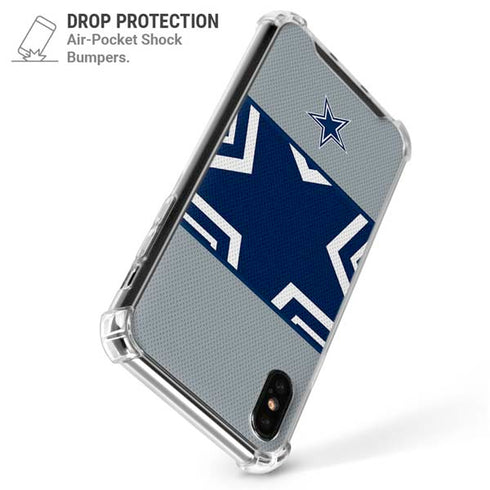 NFL Dallas Cowboys Zone Block iPhone XS Max Clear Case