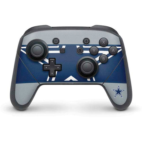 NFL Dallas Cowboys Zone Block Nintendo Switch Pro Controller Skin