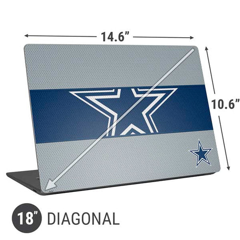 NFL Dallas Cowboys Zone Block Universal Laptop 18in (14.6 x 10.6in) Skin