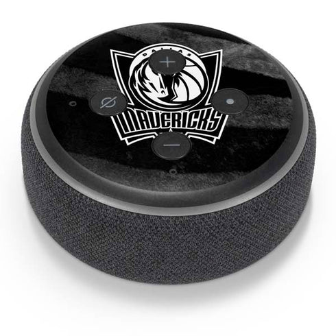 NBA Dallas Mavericks Black Animal Print Amazon Echo Dot Skin