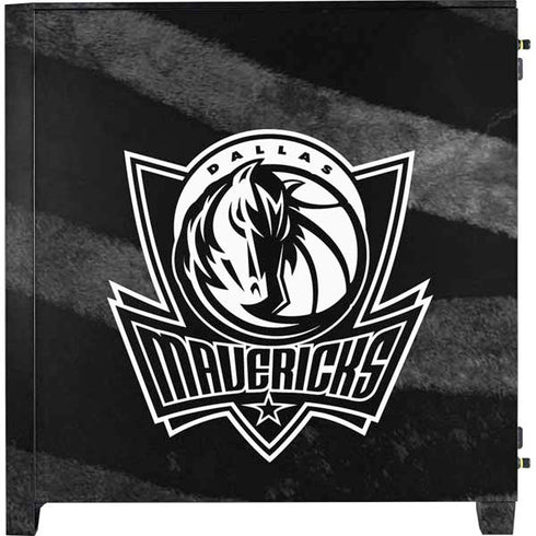 NBA Dallas Mavericks Black Animal Print Corsair 4000D Tempered Glass Mid-Tower ATX Case Skin