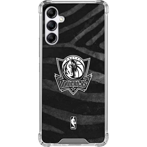 NBA Dallas Mavericks Black Animal Print Galaxy A15 5G Clear Case