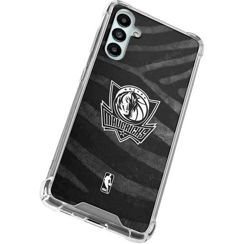 NBA Dallas Mavericks Black Animal Print Galaxy A15 5G Clear Case