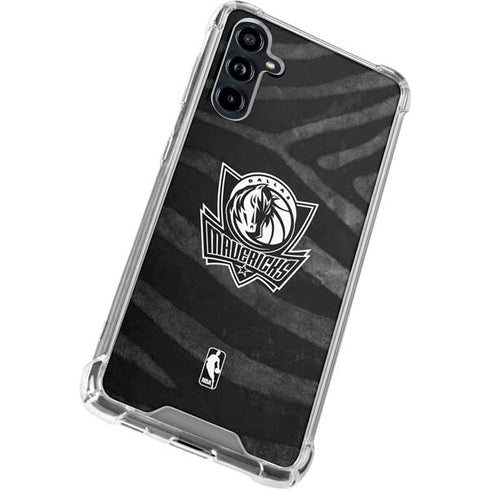 NBA Dallas Mavericks Black Animal Print Galaxy A54 5G Clear Case