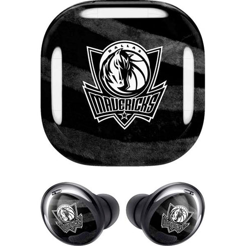 NBA Dallas Mavericks Black Animal Print Galaxy Buds Pro Skin