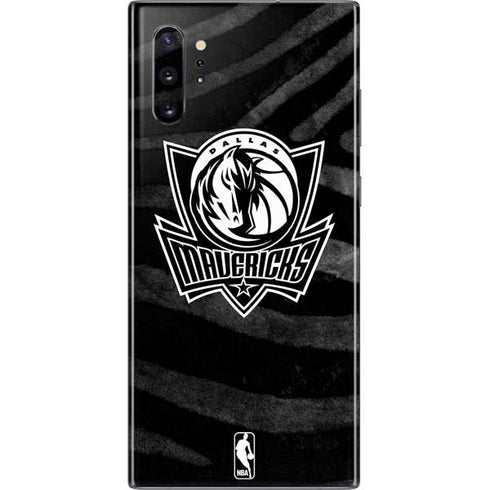 NBA Dallas Mavericks Black Animal Print Galaxy Note 10 Plus Skin