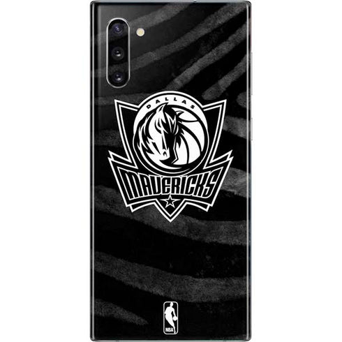 NBA Dallas Mavericks Black Animal Print Galaxy Note 10 Skin