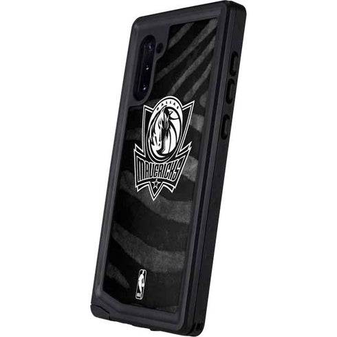 NBA Dallas Mavericks Black Animal Print Galaxy Note 10 Waterproof Case