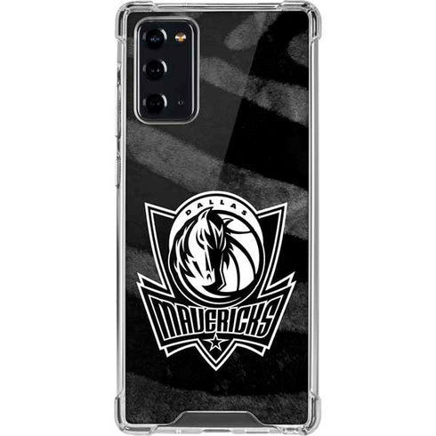 NBA Dallas Mavericks Black Animal Print Galaxy Note20 5G Clear Case