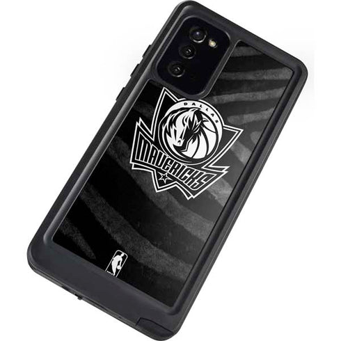 NBA Dallas Mavericks Black Animal Print Galaxy Note20 5G Waterproof Case