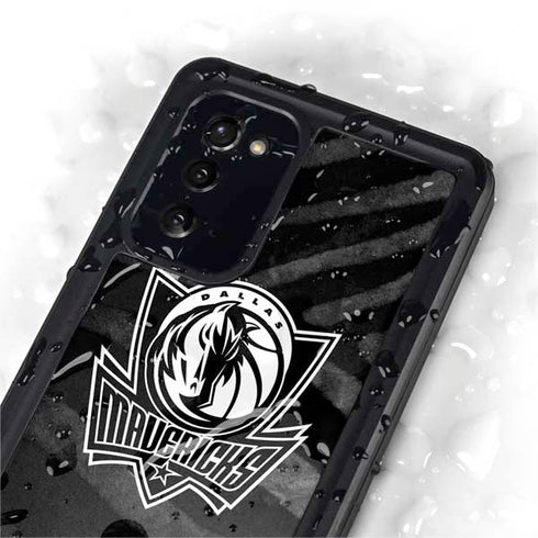 NBA Dallas Mavericks Black Animal Print Galaxy Note20 5G Waterproof Case