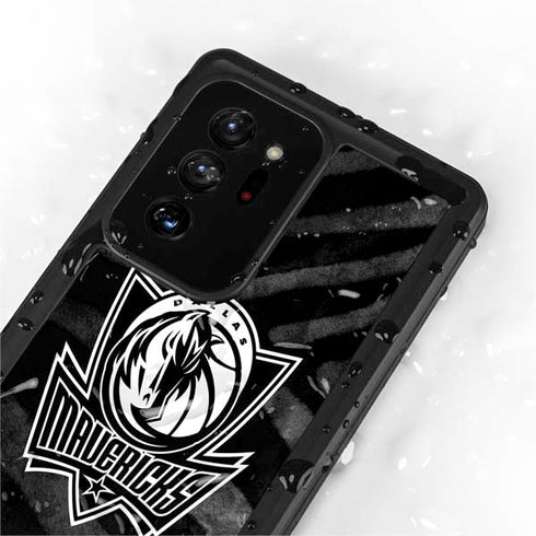 NBA Dallas Mavericks Black Animal Print Galaxy Note20 Ultra 5G Waterproof Case