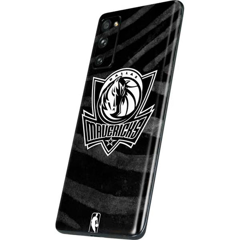 NBA Dallas Mavericks Black Animal Print Galaxy S20 Fan Edition Skin