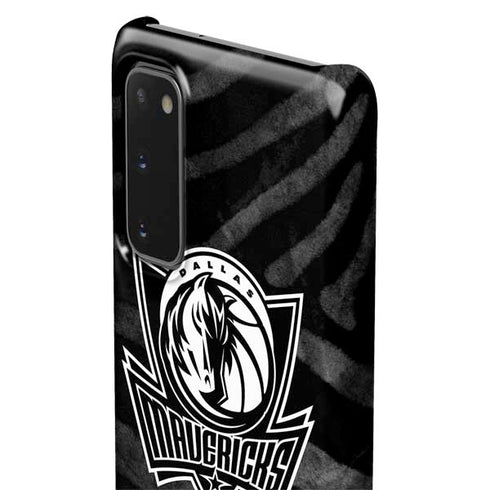 NBA Dallas Mavericks Black Animal Print Galaxy S20 Lite Case