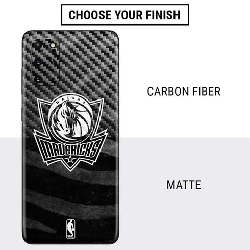 NBA Dallas Mavericks Black Animal Print Galaxy S20 Plus Skin